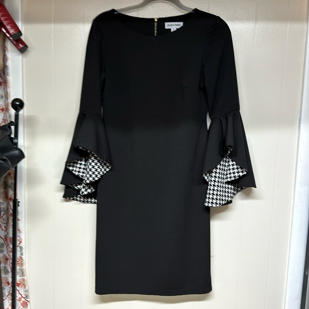 Shelby Palmer Midi Dress with flare sleeves sz6